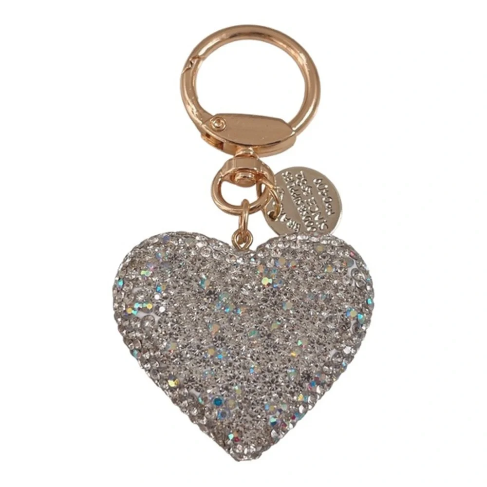 Bling bling heart key chain bag charm‎